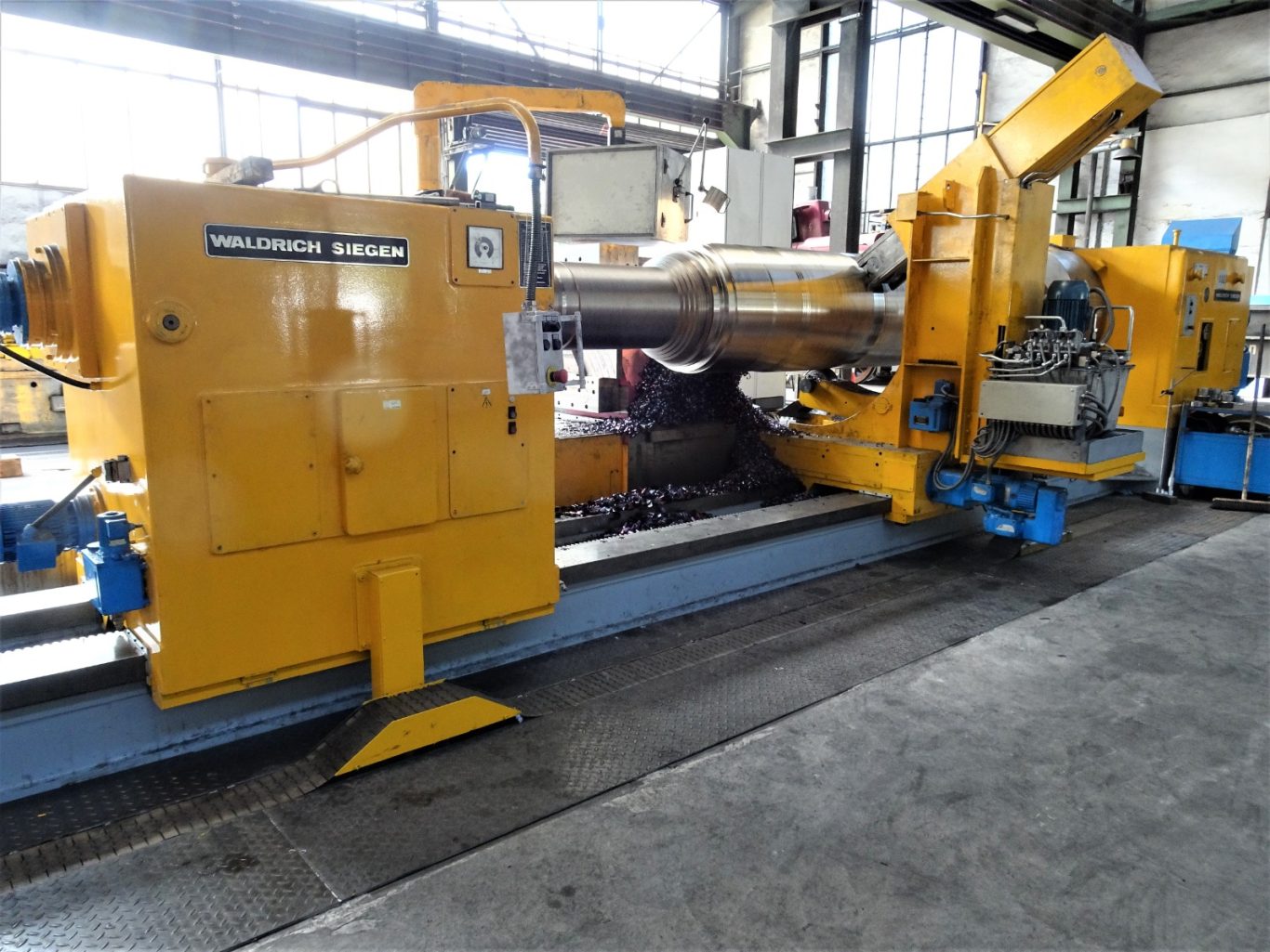 VERKAUFT CNC Walzendrehmaschine WALDRICH SIEGEN DH 1600 x 8 m