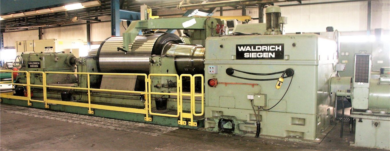 VERKAUFT Stützwalzen-Schleifmaschine WALDRICH SIEGEN, Schleifmaß 1800 x 6000